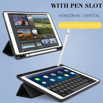 KpGoing za iPad Pro 10.5 Primeru Svinčnik Imetnik Letnik Smart Cover Za Apple iPad Pro 10.5 Silikonski Mehko Silicij Primeru Zajema