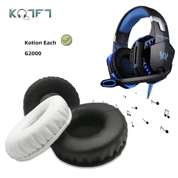 KQTFT 1 Par Nadomestne Ušesne Blazinice za Kotion Vsak G2000 G 2200 G-2000 G 2000 2200 Slušalke EarPads Earmuff Kritje Blazine Skodelice