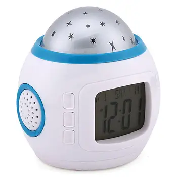 LED Alarm Colock 7 Barv Spreminjanje Digitalne Namizne Pripomočke, Alarm Termometer Led Glasbe Doma Zaspan Colock