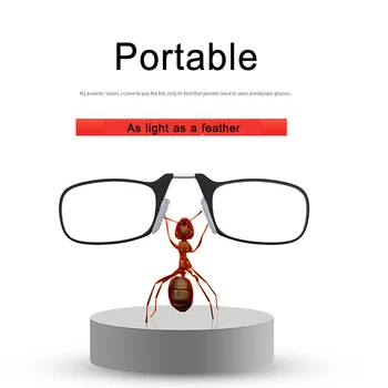 Legless Nos Obravnavi Očala Za Moške In Ženske Prenosni Ultra-tanek Očala Primeru je lahko Pritrjena Na Primeru Mobilni Telefon