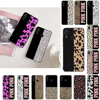 Leopard natisniti luksuzni seksi roza Primeru Telefon Za Xiaomi Redmi opomba 8 9 9 Pro 9 9a