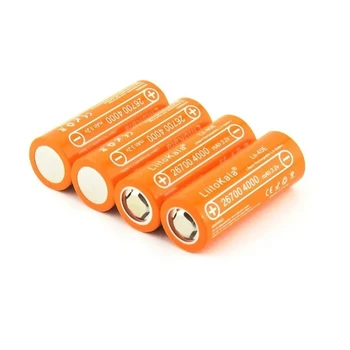 LiitoKala Lii-40E 3.2 V 26700 4000 mah lifepo4 baterije za ponovno polnjenje 10A stopnja praznjenja Listi zamenjava baterije