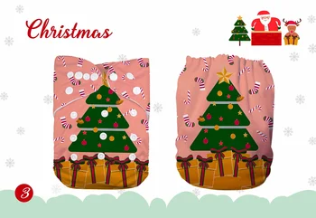 LilBit Najbolj Priljubljena Božična Digitalni Položaj Otroka Ponovno Stroj Nepremočljiva Tkanine, Plenic Nappy Zajema