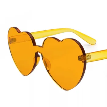 Ljubezen Oblikovalec sončna Očala za žensko in človek Rdeče Reflektivni Moda poceni Oversize plastičnih Odtenki Rumene Debelo primeru Popust