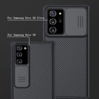 Luksuzni Ohišje za Samsung S20 Ultra Primeru Potisnite Objektivu Kamere Zaščitni ovitek za Samsung Galaxy S20 FE S20+ Plus Opomba 20 Ultra Primeru