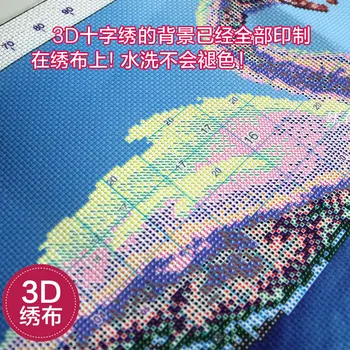 Meian, Rože & Ptic 3D dvojni križ šiv vzglavnik vzglavnik Kitajski Slog serije blazino soba/home dekoracijo Needlework