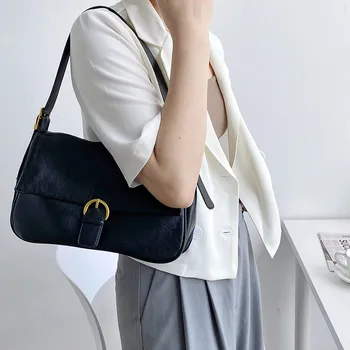 Moda ramo torbe za ženske pod pazduho vrečko aksilarna torbica velika zmogljivost vintage torbice za urad dama tote vrečke
