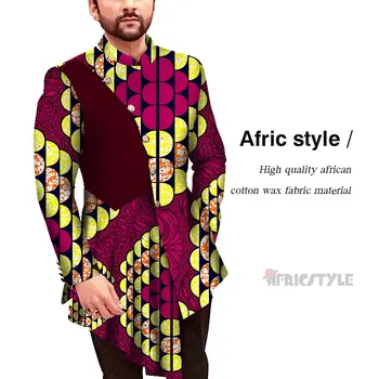 Moda za Moške Afriške Slog Tiskanja Moških Obleko Jopiči Praznično Blazerji Meri Afriške Človeka Blazerji Afriki moška oblačila wyn1035