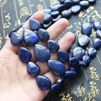 Modni Nakit Lapis Lazuli Solze Beads15