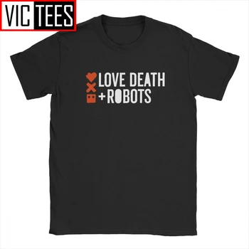 Moške Ljubezni, Smrti Roboti Nov Logo Majica Bombažna Oblačila Novost Krog Vratu Debelo T-Shirt Preobsežne