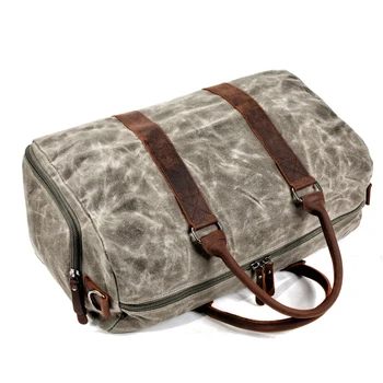 MUCHUAN Preprost potovalna torba za moške platno, velika zmogljivost torbici Messenger bag fitnes retro torba kratke razdalje potovanja torba moški