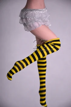 NA ZALOGI 1/6 obseg Ženski dejanje slika TBLeague kolen visoko prugasta nogavice JO LUTKA fit 12 inch ženska figura telo