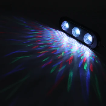 Niscarda Avto LED Zvezdnato Stopala Svetlobe USB Vzdušje Okolja DJ Mešani Barvit Glasbeni Zvok Glasovni Nadzor Laser Lučka