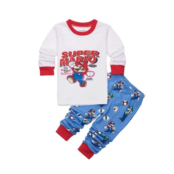 Nov Baby Boy Girl Pajama Nastavite Otrok Sleepwear Malčka Mickey Avto Pyjama Fille Enfant Pijama Infantil Otrok Sleepwear Oblačila, Ki