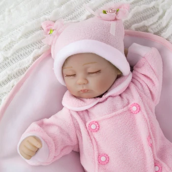 Nov Slog 17 Palčni Dojenček Rodi Punčko Veren Spanje Novorojenčka Baby Zaprtimi Očmi Princesa Dekle Lutka Za Otroke Modno Darilo Za Rojstni Dan