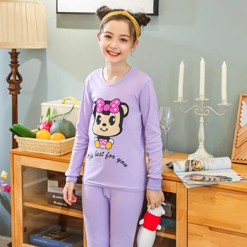 Nova Dekleta Sleepwear Pozimi Bombažno Pižamo Določa Otrok, Homewear za Boy Pižame Otroci More 9-19Y Najstniških Pijamas Oblačila