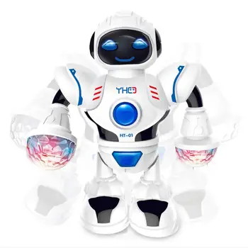 Nove LED Luči, Glasba, Ples Humanoid Električni Robot Igrača za Otroke, Hišne Brinquedos Elektronika Jouets Electronique Za Deček, Fant, P4R
