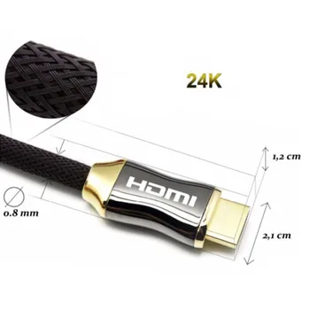 Novo HDMI na HDMI Kabel Visoke Trdnosti Pleteni Najlon Ultra-HD 4K 2.0 HDMI Kabel 18Gbs 1,5 M 2M 3M 5M 8M 10M 15M