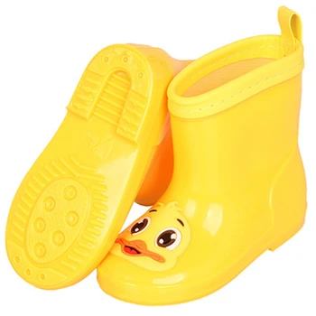 Novo Otrok Dež Čevlji PVC Mid-Tele Baby Rainboots Otroci Gume Čevlji Fantje Dekleta Nepremočljiva Anti-Spolzka Vode čevlji 043