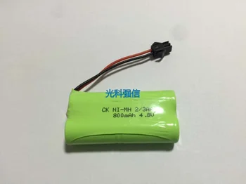 Novo verodostojna 4.8 V, 2/3AA 800MAh nikljevega vodika baterija NI-MH vezje, medicinska oprema igrače