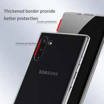 Ohišje Za Samsung Note 10 Pokrovček Samsung Galaxy Note 10 plus 5G Nillkin Narave mehko TPU silikon jasno, Pregledno Nazaj Primeru