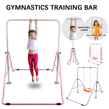 ONETWOFIT Gimnastika Usposabljanja za Otroke Otrok Swing 4 Nastavljiva Višina Zložljive Vodoravna Vrstica Fitnes Oprema za Dom