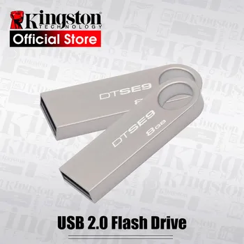 Original Kingston USB Flash Drive PenDrives 32GB USB 2.0 Pero Pogoni 16GB Kovinski Material DTSE9H Flash USB ključ