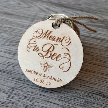 Osebno temu, da čebele lesene oznake,laser cut oznak po Meri Darilo oznako,Kmečka poroka korist