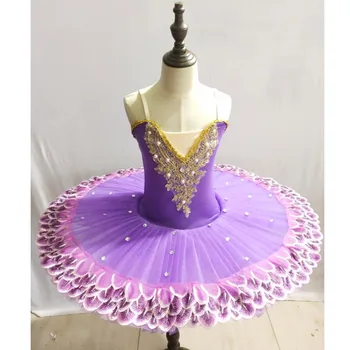 Otroci strokovno balet tutu obleko dekle plesne kostume otrok Uspešnosti ballerinas tutu Oblačila, otroški Karneval, Jazz ples obleka