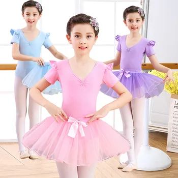 Otrok Balerina Balet Krilo Tutu Ples Gimnastika Leotard Obleka za Dekleta Plesne Kostume Ples Obleke Plesalka Oblačila Sklop