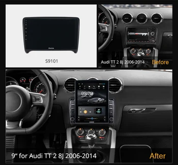 Ownice Android 10.0 avtoradia za Audi TT 2 8J 2006 - GPS 2 Din Avto Zvočni Sistem Stereo Igralec 4G LTE Tesla Slog Nano