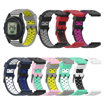 Pazi Zapestnica Za Dr. Bushnell lahko Neo Ionska 1 , Neo Ion 2 , Excel Golf GPS Watch Tri univerzalne dveh barvnih silikonski WatchBand