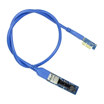 PCI-E 1X, da X1 Podaljšek Adapter USB 3.0 Kabel SATA Power PCI Express Extender za RAČUNALNIŠKE matične plošče, PCIE X1 Riser Dodajte Na Kartico