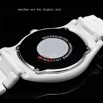 Pearl Keramični watch verige črni trak 22 mm svetlečo zapestnico Zamenjava pasu za AR1400 1410