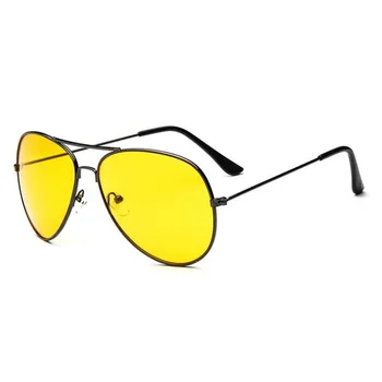 Pilot Night Vision glasses Vožnje Rumena Leča Klasičnih Anti Glare Vizijo Varnost Voznika očala Za Ženske, Moške nachtbril gafas de