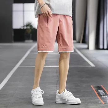 Poletje nov trend priložnostne pet-točka hlače mladi moda hlače moški izgubijo vse-tekmo barva naravnost hlače