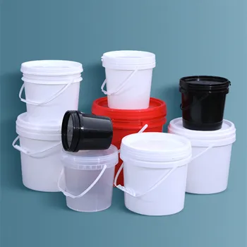 Prazno 5L Plastično Vedro z Ročajem in Pokrovom Neprepustne Tekočina za shranjevanje posode BPA Free PP pail 2PCS/veliko