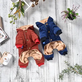 Priljubljena Kakovosti Vzorec Hooded Hišne Pse Zimski Plašč Debeline Pse Oblačila S do Xl Nove Pse Oblačila