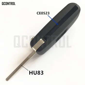 QCONTROL Daljinski Ključ Avtomobila Zaklepanje Vrat za CITROEN C2 C3 C4 C5 Berlingo Picasso brez ključa (CE0523 VPRAŠATI/FSK, 2 Gumba, HU83)