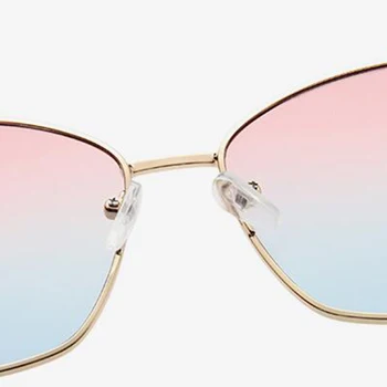 RBRARE Novo 2021 Velik Okvir Gradient sončna Očala Ženske Letnik Kovinski Luksuzni Nezakonitih Očala Retro Oculos De Sol Feminino UV400