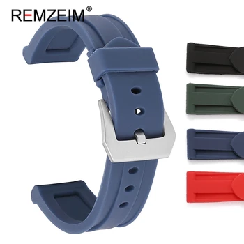 REMZEIM 22 mm 24 mm 26 mm Mehki Silikonski Šport Watchband Visoke Kakovosti Moški Ženske Zamenjava Zapestnica Pasu Trak Watch Dodatki