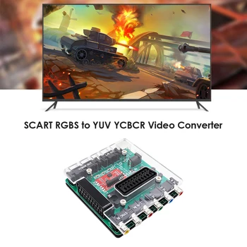 RetroScaler SCART RGBS, da YUV YCBCR Video Pretvornik za DC Dreamcast Mega Drive SFC PS2 Konzole Retro Igre, + 12v AC/DC Adapter