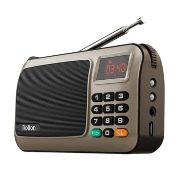 Rolton W405 Mini Prenosni Radio FM Zvočnika Predvajalnik Glasbe TF Kartice, USB, za PC, IPod Telefon z LED Display-em