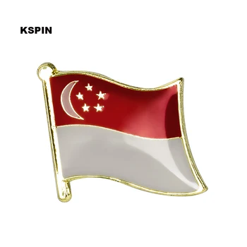 Singapur zastavo pin river pin značko 10pcs veliko Broška Ikone KS-0192