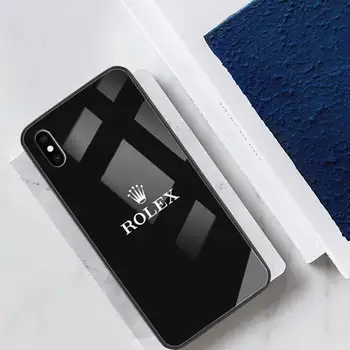 Slavni Rolexs urno Steklo Telefon Primeru Fundas Coque za IPhone 12 11 Pro Max Primerih XR XS 7 8 Plus Kritje Pribor Carcasa
