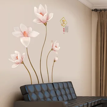 Sodobni Kitajski Stil Dekoracijo Stene Decals je TV Ozadju Zidana Stenske Nalepke Doma Dekor dnevno Sobo, Nalepke Muraux
