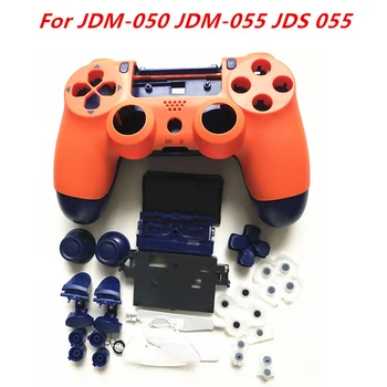 Stanovanje Lupini Primeru Kritje za PS4 JDS 055 Krmilnik JDM-050,JDM-055 Gamepad Zamenjava Lupini Gumbi Zahod, Oranžna Mod Kit Primeru