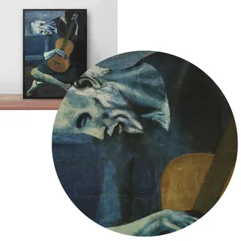 Stari Kitarist, Ki Jih Pablo Picasso Plakatov In Fotografij Platno Slikarstvo Stenske Slike Za Dnevna Soba Dekoracijo Doma Dekor Quadro