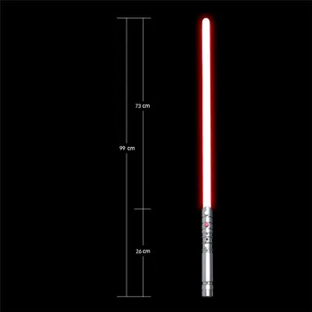 SUPER PRESENEČENJE Lightsaber RGB 16 Barv Spremeniti Glasnost, Prilagoditev 9W LED Svetlobo Saber Cosplay Luke Skywalker Lightsaber Z FOC