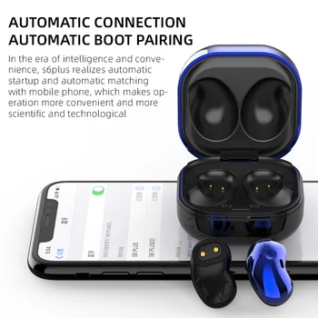 TAOCHIPLE S6PLUS Brezžične Slušalke športne TWS Slušalke za xiaomi nasprotnega telefon samsung Čepkov auriculares Bluetooth 5.0 Slušalke